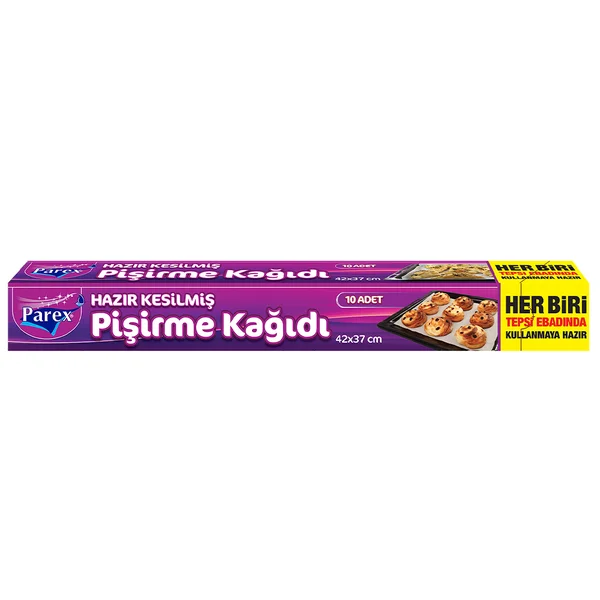 PAREX HAZIR KESİLMİŞ PİŞİRME KAĞIDI 10'LU ORT