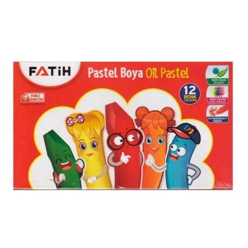 FATİH PASTEL BOYA 12 RENK KING SIZE