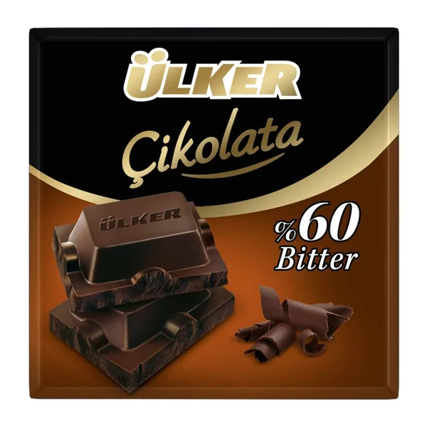 ÜLKER ÇİKOLATA BİTTER %60KARE