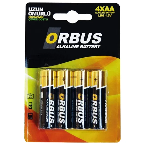 ORBUS ALKALİN İNCE PİL 4'LÜ AAA