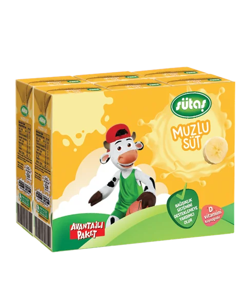 SÜTAŞ MUZLU SÜT 6X180 ML